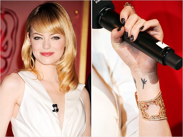 Emma Stone-Winzige Promi-Tattoos