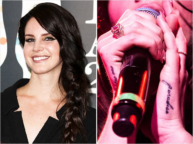 Lana Del Rey-Winzige Promi-Tattoos