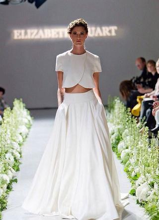 Wunderschönes Segmentiertes A-Linie bodenlanges weißes Brautkleider 2015