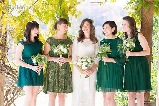 Grüne Brautjungfernkleider
