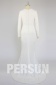 Schlichtes weißes langes Rund-Ausschnitt Brautkleider