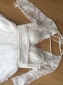 Chic knielanges A-Linie V-Ausschnitt Brautkleider aus Spitze