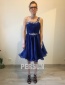 Chic A Linie Ein Schulter Kurz Abendkleid Cocktailkleid in Schwarz